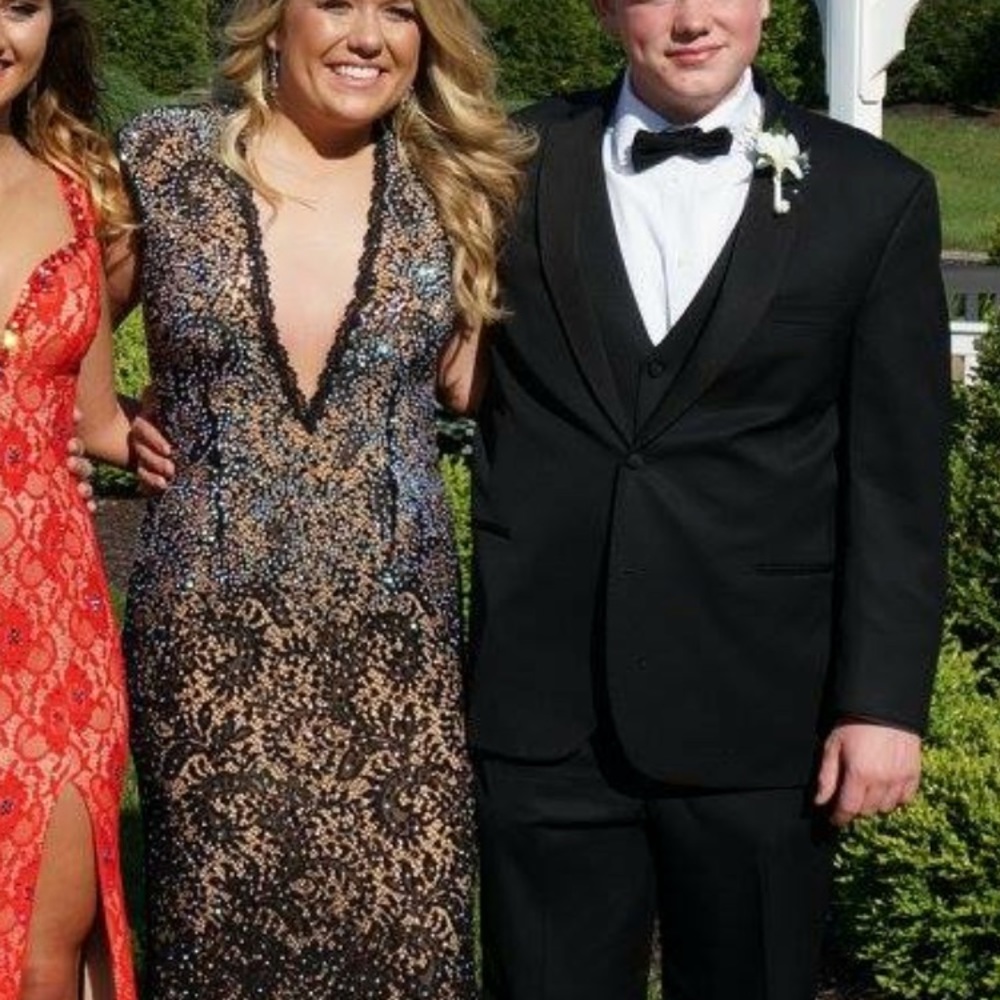 Worn once!! Sequined prom dress